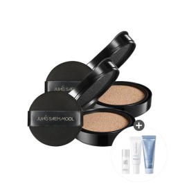 Jeongsaemmul JUNGSAEMMOOL Skin Nuder Cover Layer Cushion Refill 2pcs Primer 5ml + Ampoule Line + Wave Cream 4160881 Fairlight / JUNGSAEMMOOL 스킨 누더 커버레이어 쿠션 리필 2개 프라이머 5ml + 앰플선 +물결크림 4160881 페어라이트