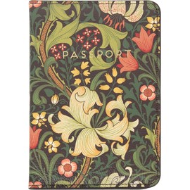 Portico Designs Ltd William Morris Golden Lily Faux Leather Passport Case