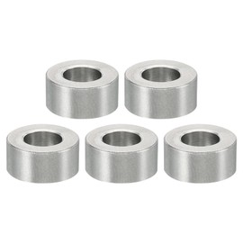 PATIKIL M5 Stainless Steel Spacers, 5 Pcs Metal Spacers Stainless Steel 5.2mm ID x 10mm OD x 5mm L Stainless Steel Spacer Screw Standoff Round for 1/5inch or M5 Screw Bolts