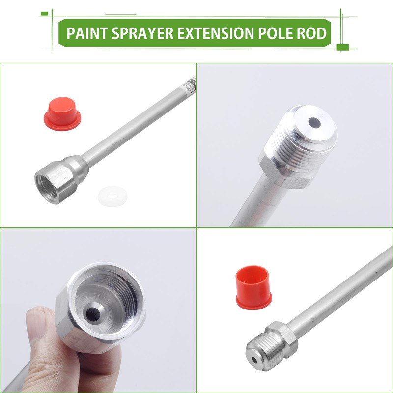 SETROVIC Airless Paint Sprayer Spray Gun Tip Extension Pole Rod