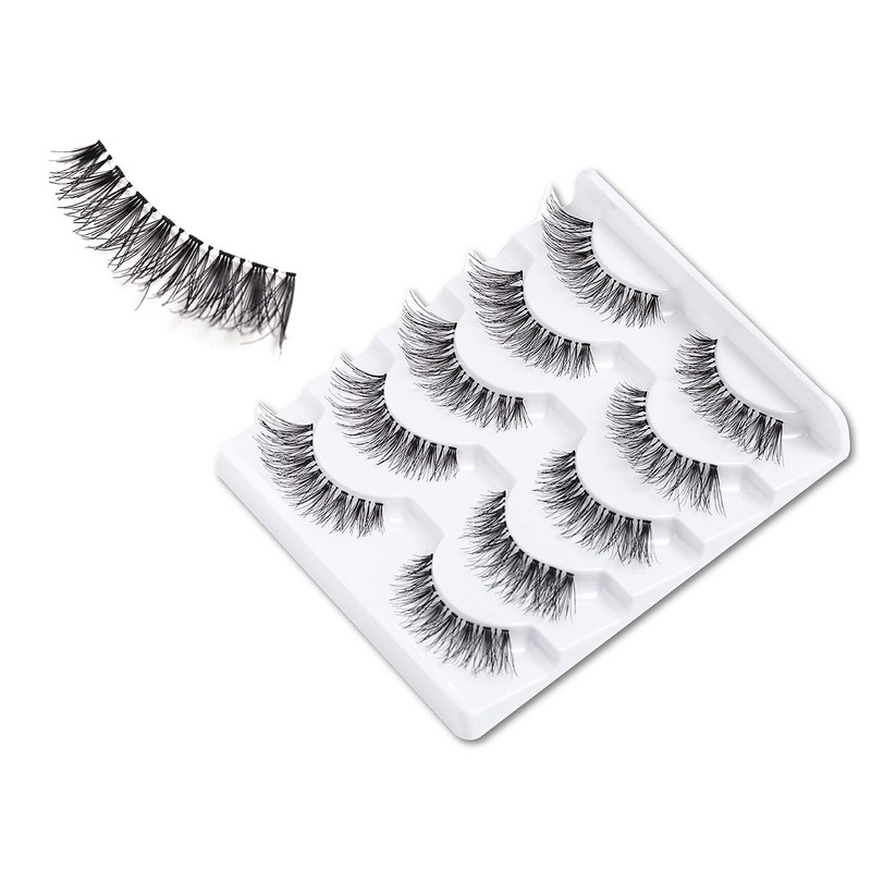 3D False Eyelashes, Natural Eyelashes, Pure Handmade Natural Look, Fluffy