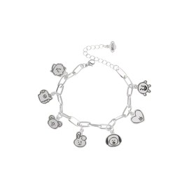 TURYYUER BTS Bracelet - Gorgeous Kpop Merch for BTS Fans, BT 21 Style, Perfect BTS Fan Merchandise, One size, Stainless Steel, Stainless Steel