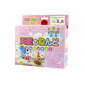 CEC Paper Clay Angel Fairy Tale Kit (Angel Nendor/Clay Magic/Instruction Manual/Storage Bag) 3 Kuma Chan Family