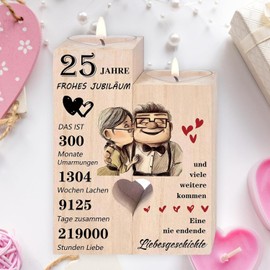 Silver Wedding Gift, High-Quality Gift for Silver Wedding, Elegant Decoration for the 25th Wedding Anniversary, Timeless Keepsake for Couples