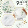 Janlaugh 100 Pack Christmas Golden Eucalyptus Linen Disposable Napkins with