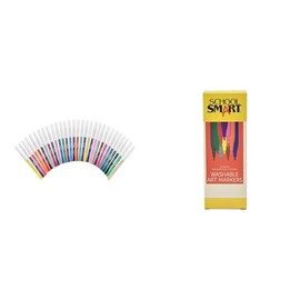 Casafoyer Washable Markers Combo Kit, Fine Tip, Assorted Colors, Pack of 40 for Creative Art Projects