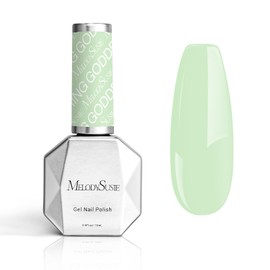 MelodySusie Thick Green Gel Nail Polish,0.5 Fl Oz Light Green Soak Off UV LED Funny Bunny Gel Polish,Gift for Women Nail Art Manicure Salon DIY Nail Design Decoration at Home-326