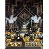 INRUI 9 Pieces Roaring 20s Party Honeycomb Centrepieces
