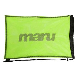 Maru Mesh Swimming Drawstring Bag, for Men, Women and Kids, Essential Accessories for Sport or PE Trainning Equipment and Wet Kit Backpack, Heavy Duty Nylon Mesh Bag (Green, One Size)