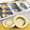 RQYEKDO Kitchen Sink Strainer Stainless Steel with Coarse Mesh &