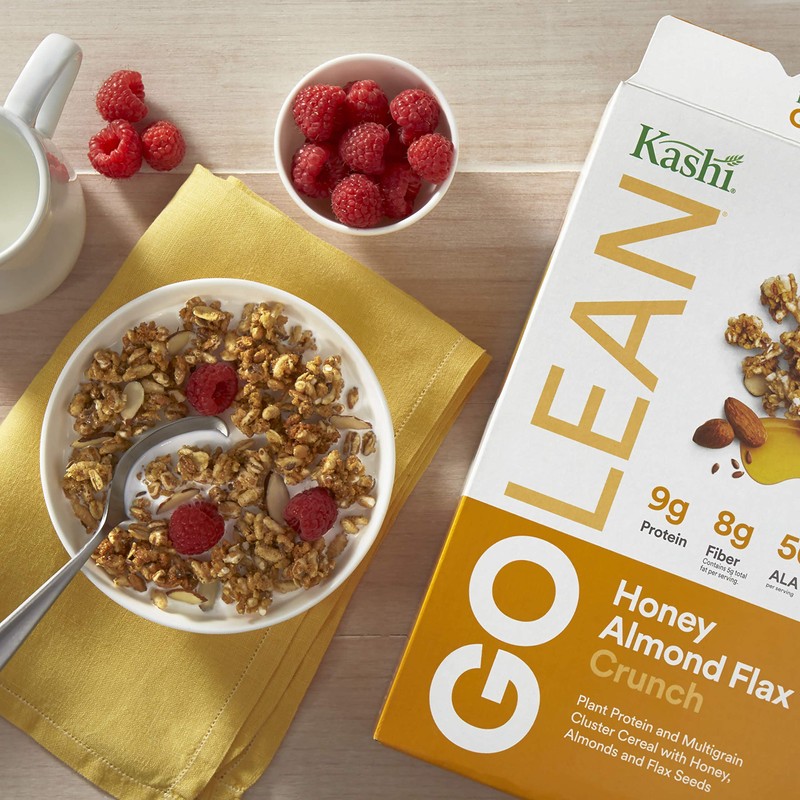 Kashi GO, Breakfast Cereal, Honey Almond Flax Crunch, Excellent Source