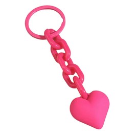 Lemua Heart Keychain for Women Acrylic Plastic Link Keychain Accessories for Car Keys Handbag Backpack