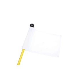 Crestgolf 3Sets Backyard Practice Golf Hole Pole Cup Flag Sticks, 3 Sections,Golf Putting Green Flagpoles (White)