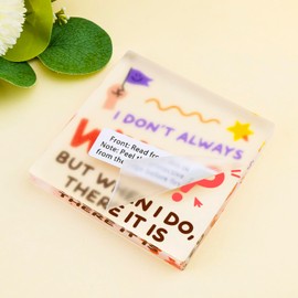 Funny White Elephant Gifts for Coworker Office Decoration Gifts for Women Men Funny Acrylic Desk Decor for Coworker I Don't Always Whoop Decoration Sign Cubicle Decor Birthday Christmas Gifts