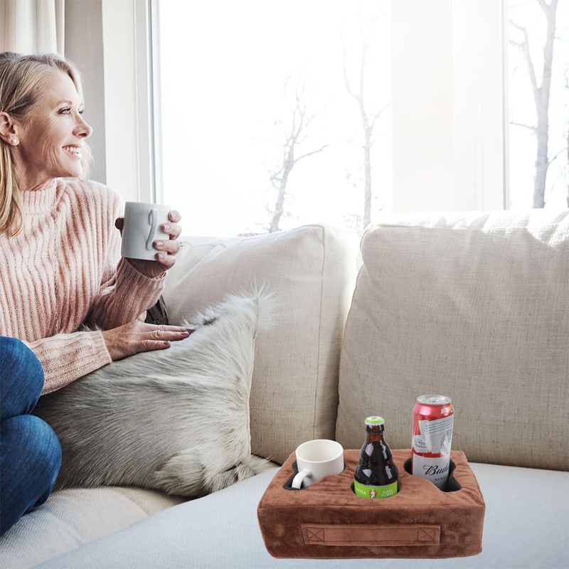 Sofa Cup Holder, Couch Cup Holder Pillow, Sofa Arm Table,