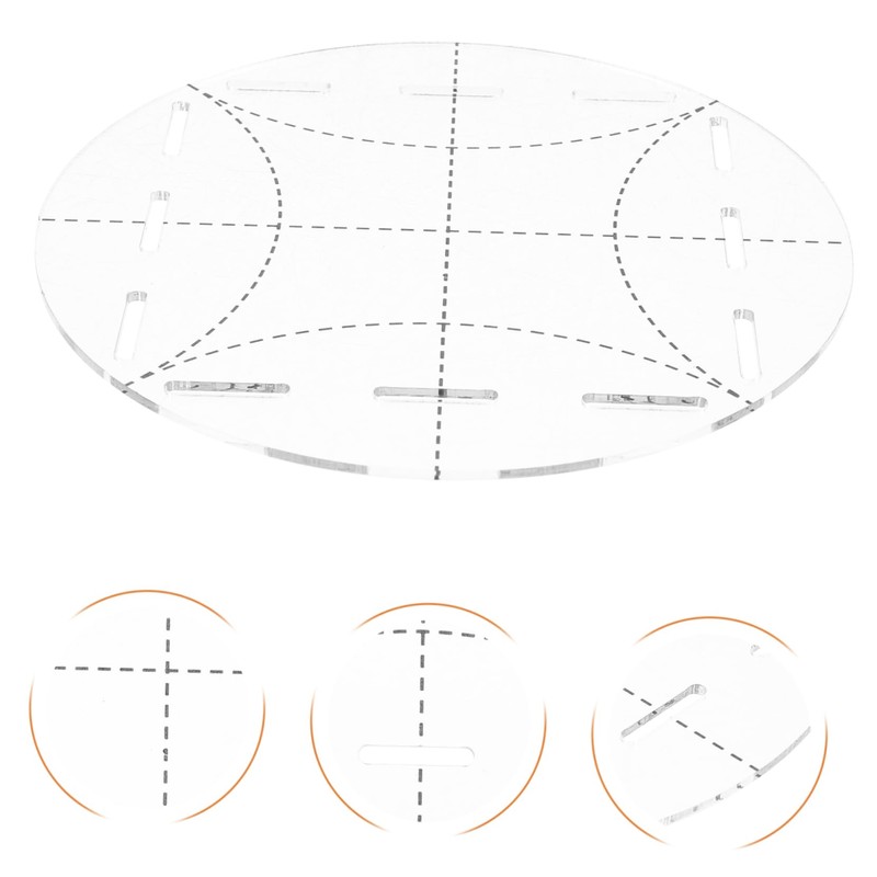 DOITOOL Acrylic Patchwork Ruler DIY Quilting Template for Sewing Measurement