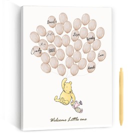 Decoración de baby shower, juegos de fiesta, baby shower, libro de invitados para fiesta de oso, baby shower, decoración de fiesta de bebé, decoración de fiesta