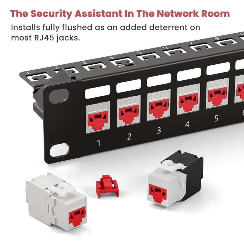 NataLink 100 Pcs RJ45 Port Lock with 10 Key, Locking