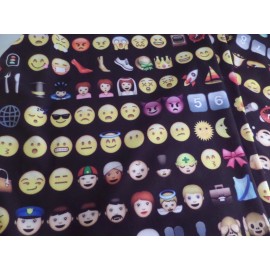 Insanity NWT Insanity Emoji Leggings Groove Been Served Sz M / L Black Multi-Colored