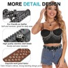 EVERBLTING Skull Belt for Men Women Sequin Studded Belt Cowgirl