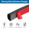 PATIKIL 13 ft D Shape Rubber Seal Strip, Self-Adhesive EPDM