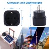 Europe to US/Canada Plug Adapter, EU Schuko Type C/E/F Plug