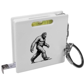 Azeeda 'Bigfoot Walking' Keyring Tape Measure/Spirit Level Tool (KM00042175)