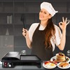 Nutrichef 2-in-1 Panini Press Grill & Griddle | Nonstick Coating,