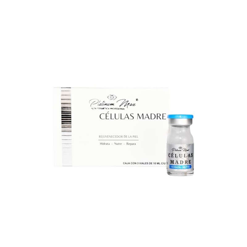 Células Madre | PLATINUMMAX (Hidratación Profunda) "Placenta, Colágeno Hidrolizado, Factores
