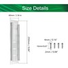 2pcs Cabinet Furniture Vent Covers,Louvered Ventilation Cover,Aluminium Alloy Ventilation Grille,Rectangle