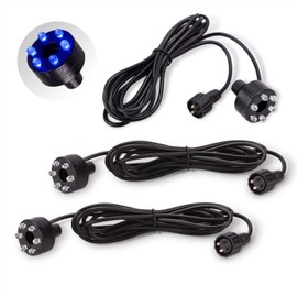 CLGarden Set of 3 LED Ring Blue for LED Fountain Lighting 12 Volt LED Lighting Wreath Diameter 32 mm