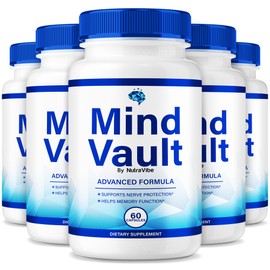 (5 Pack) Mind Vault Pills – Daily Formula with a Natural, Premium Blend to Help Maintain Focus, Clarity & Concentration | Clean, Gentle, Easy-to-Swallow Capsules for Everyday Sharpness (300 Capsules)