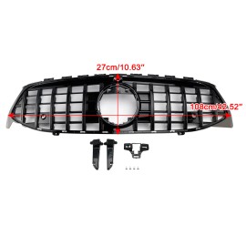 Black Front Bumper Grille Grill For Mercedes CLA Class W118 C118 2020-2024 GTRColor: Black