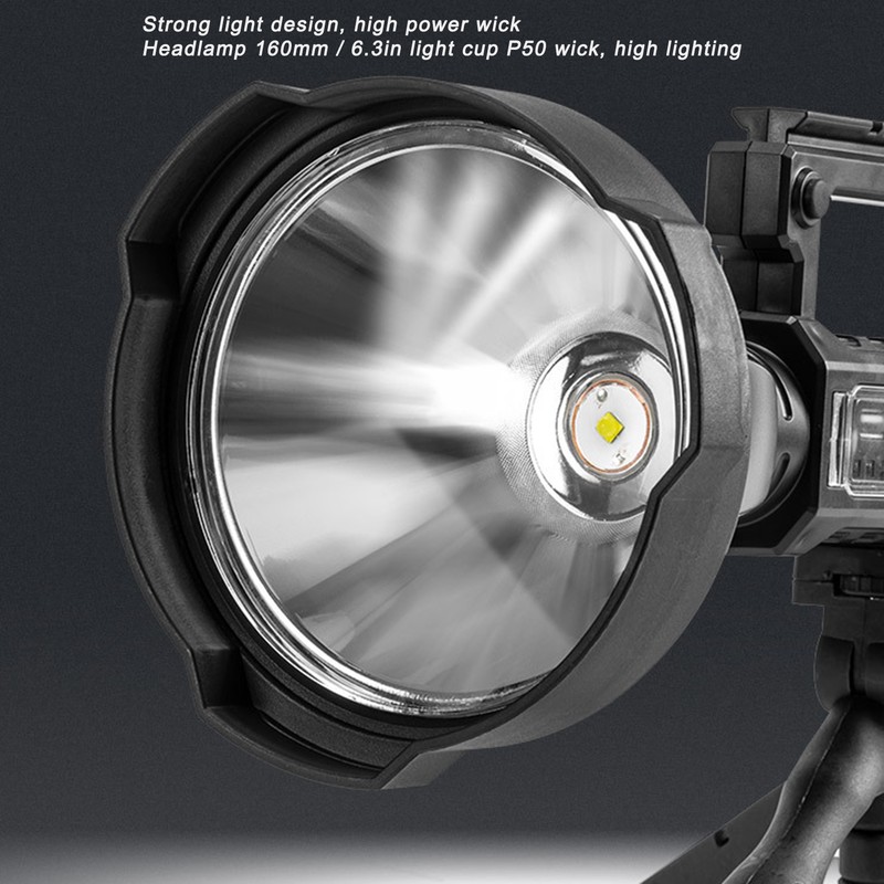 P50 Super Bright LED Searchlight Dual Light Source USB Rechargeable