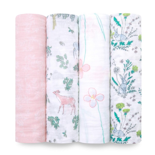 aden + anais Classic Muslin Swaddle Blanket 4-Pack 4-Pack 2075