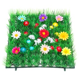 Toyland® 24cm x 24cm Decorative Grass Patch - Perfect For Easter Gardens - Fairy Gardens - School Projects