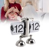 Retro Digital Flip Down Clock Flip Desk Clock Mechanical Battery