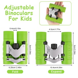 OSDUE Binoculars for Kids, 8 x Super Zoom Function Kids Telescope Outdoor Toys 4 5 6 7 8 Years Old Boys Girls Kids High Resolution Binoculars for Kids Toys Educational Learning Kids Binoculars