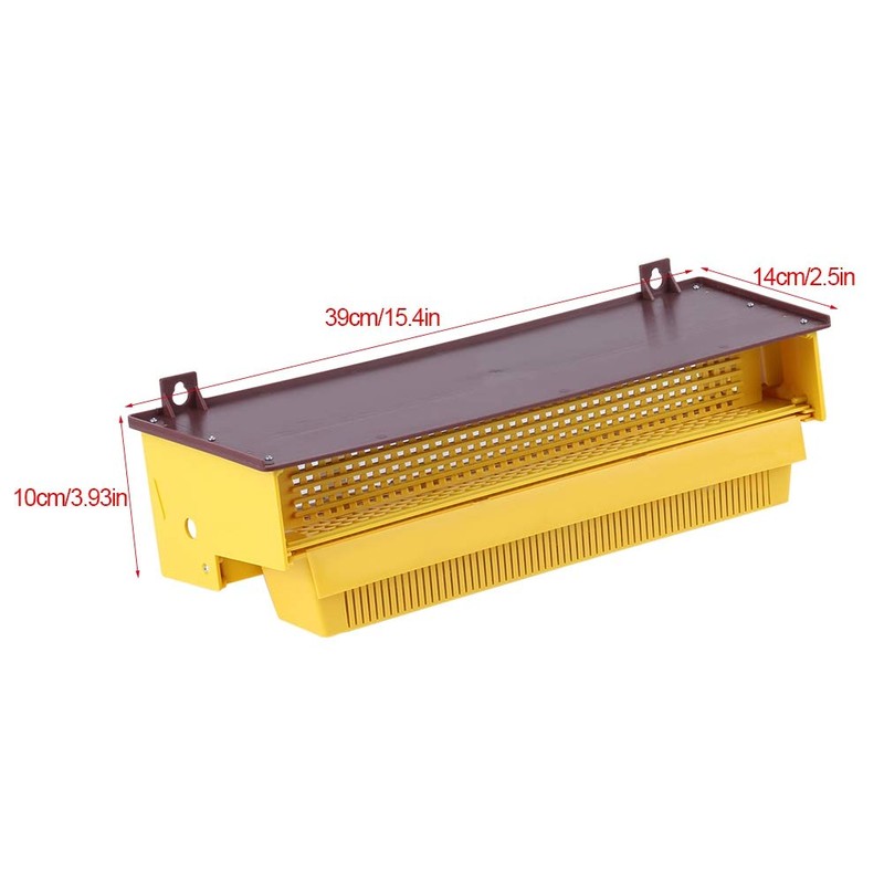 Detachable Yellow Plastic Pollen Trap, Ventilated Pollen Tray Beekeeping Tool,