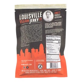 Louisville Vegan Jerky - Perfect Pepperoni, 3 oz. Bag (Pack of 5)5