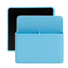 REEKNOKOL Magnetic Marker Holder, Whiteboard Magnetic Pen Holder Dry Erase Marker Holder for Whiteboard, Fridge, Refrigerator, Locker, Office, Home and School (Blue)