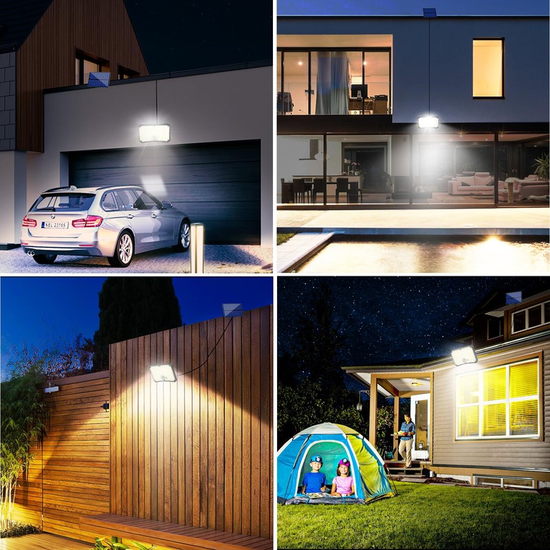 TOPPELIGHT Solar Lights for Outdoor Use, Pack of 2 Solar