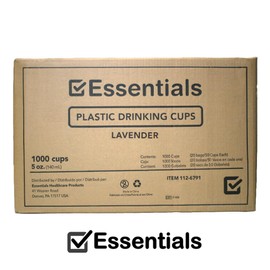 Essentials Healthcare Products Essentials Plastic Drinking Cups; Lavender 5 ounce drinking cups; One case of 1000 cups