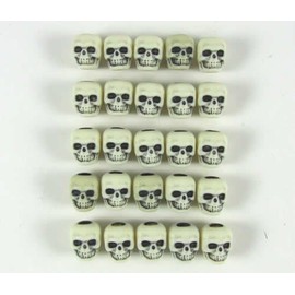 Ivory Skull Counters (25)