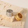 Chunky Gold Rings 18K Gold Plated Stainless Steel Chunky Dome