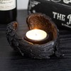 Raven Wings Tea Light Holder - Gothic Design Shaped Like