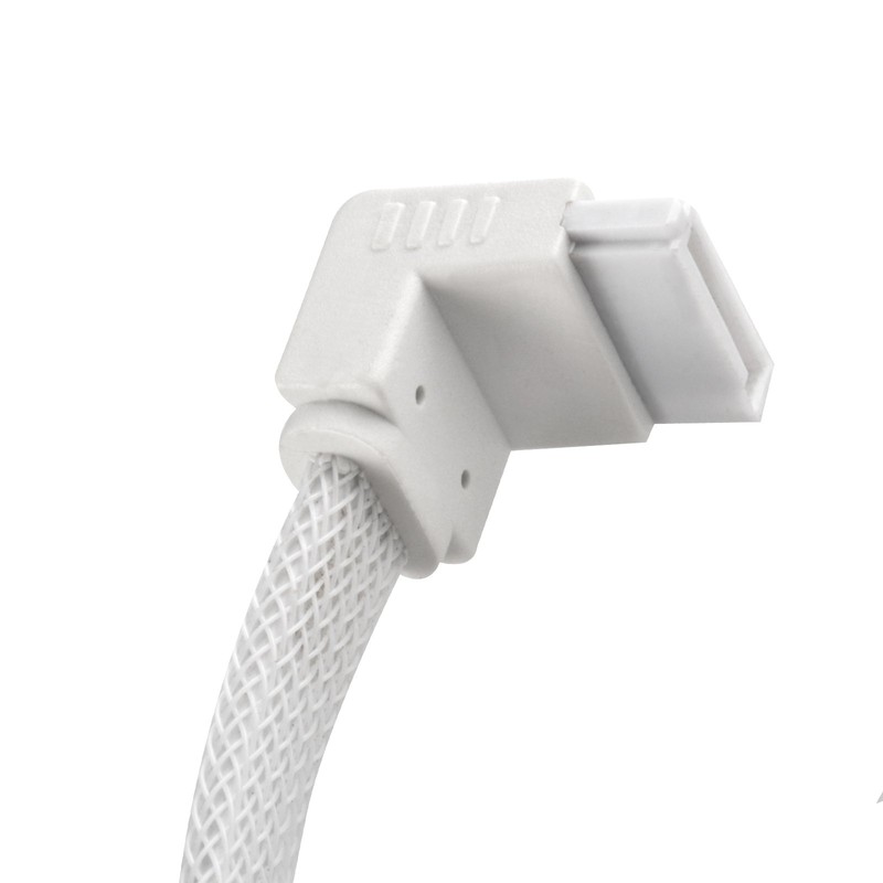 SilverStone Technology 90 Degree SATA III with Locking Mechanism, White