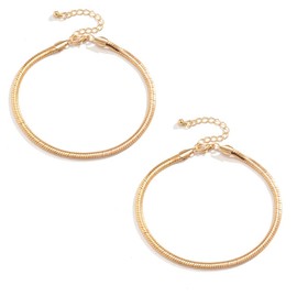 Apocalyptic-K Magnetic Anklets for Women, Pack of 2, 6 mm, Anti-Static