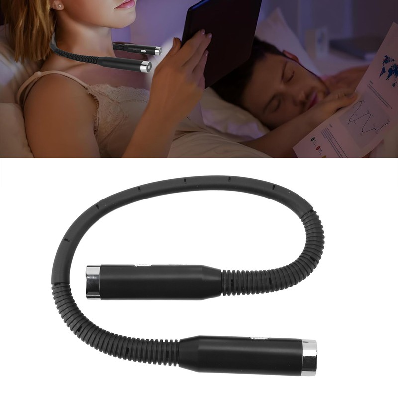 LED Neck Reading Light 3 Colors 3 Brightness Levels Bendable