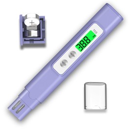 2025 All-New Water Tester for Drinking Water – Accurate & Reliable 0-9999 ppm Water Quality Tester for Drinking Water, Aquariums, Tap Water, Pools, Hydroponics, and RO/DI Systems (Purple)